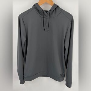 Rhône men’s esssnetial performance midweight hoodie iron gate gray size S